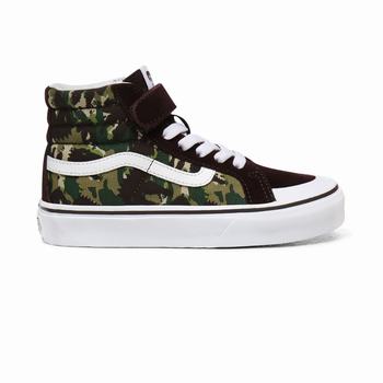 Detske Kotnikove Tenisky Vans Animal Camo Sk8-Hi Reissue 138 V (8-14+ years) Maskacove Hnede/Biele VA37TYCEJ